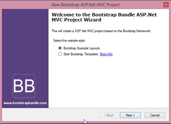 create a Bootstrap WebSite